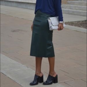 Zara Faux Leather Skirt